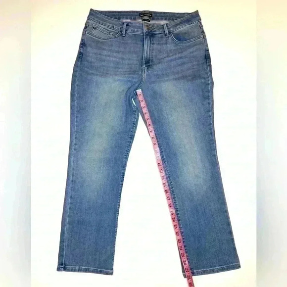 Lee Womens Secretly Shapes Regular Fit Straight Leg Mid Rise Jeans Size- 16 S - Picture 2 of 8
